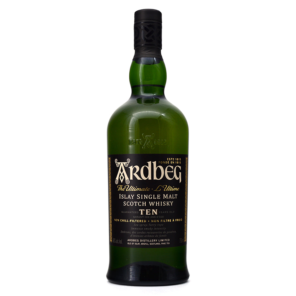 ARDBEG 10 YEARS OLD ISLAY SINGLE MALT SCOTCH WHISKY 750ML