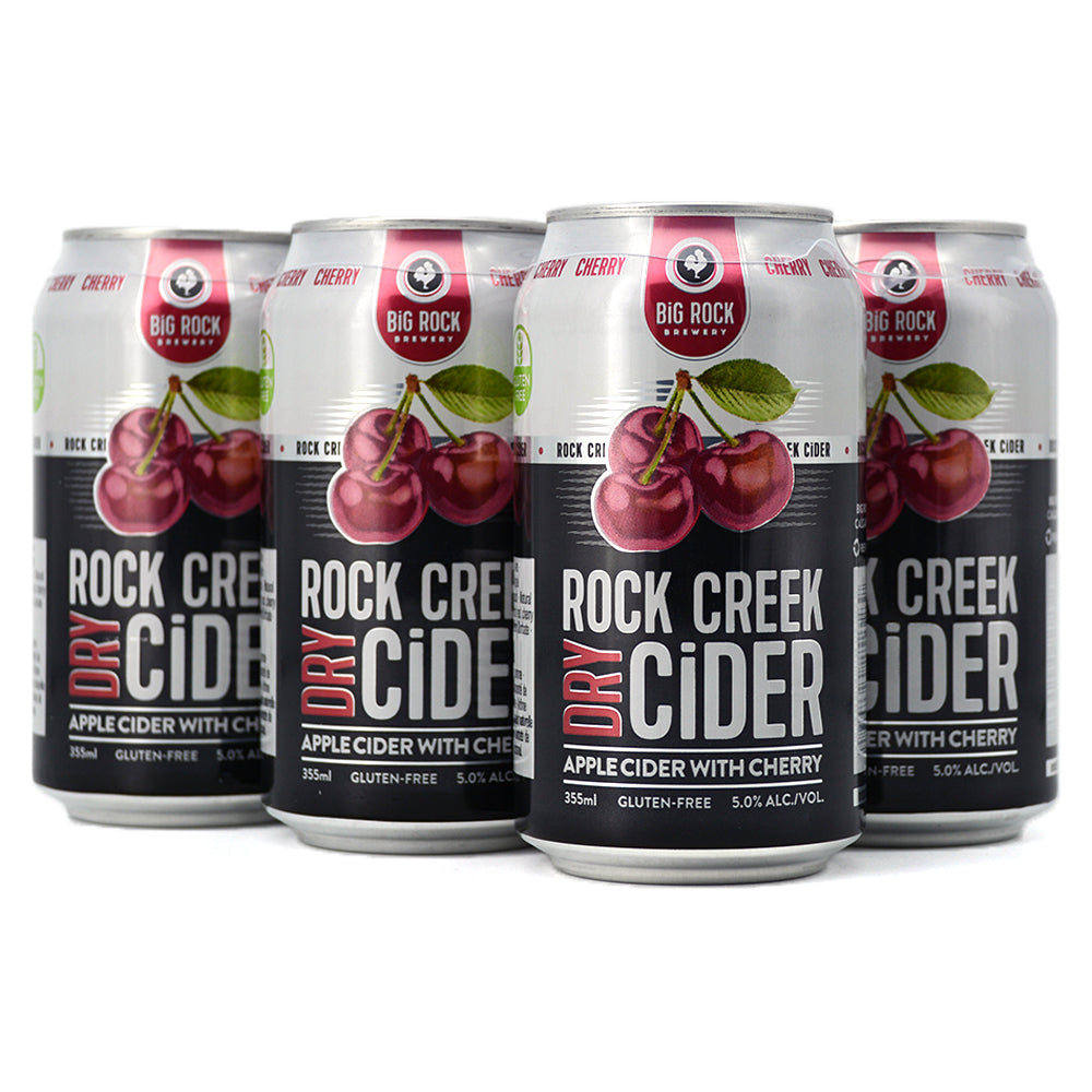 BIG ROCK ROCK CREEK DRY CIDER CHERRY 6C Sherbrooke Liquor