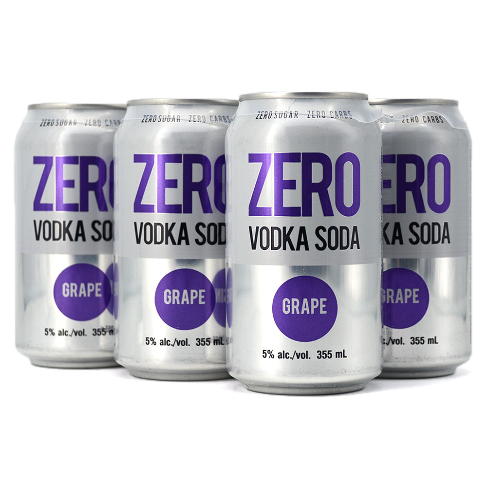 ZERO VODKA SODA GRAPE 4C Sherbrooke Liquor