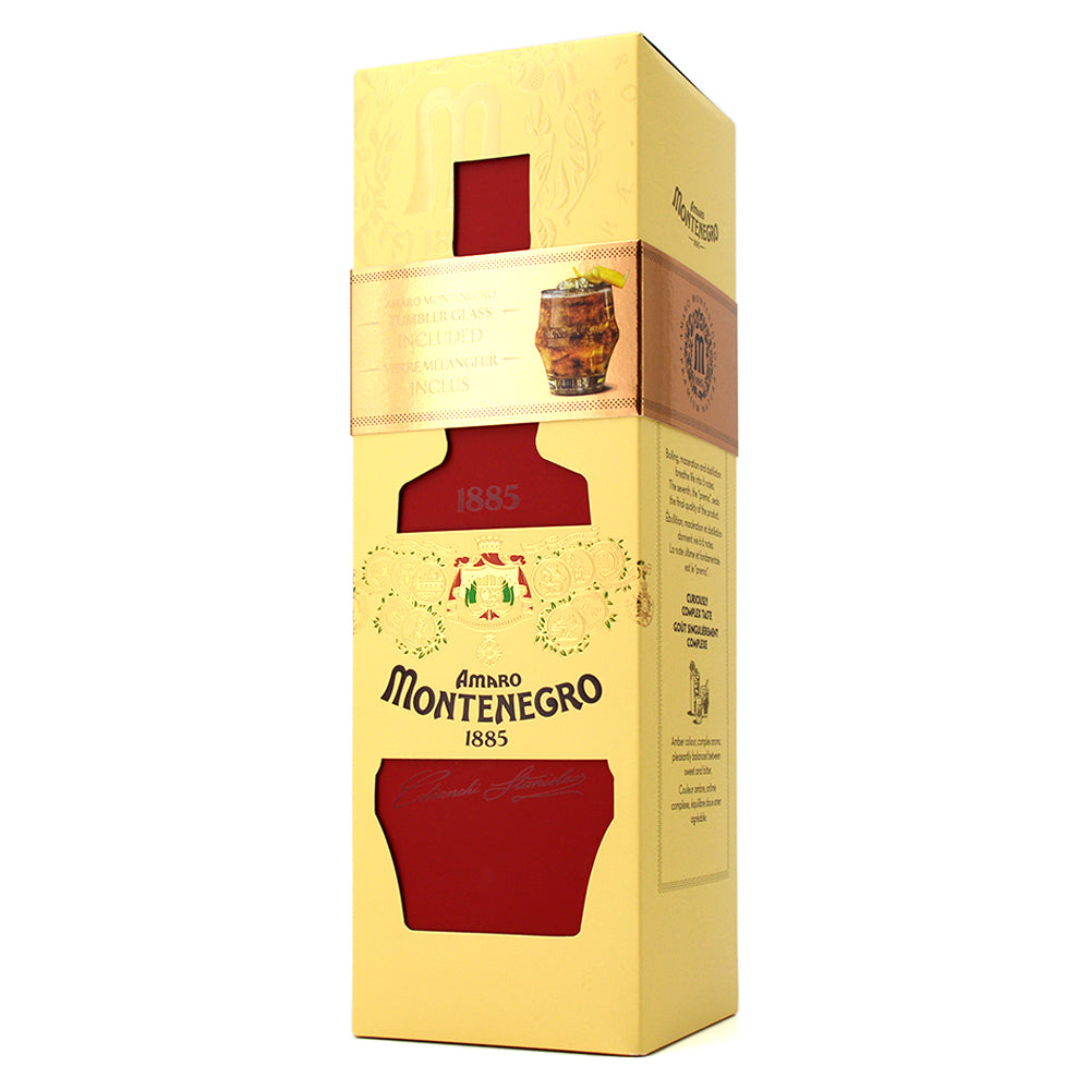 Amaro Montenegro Giftpack and Glass - 70cl : : Grocery