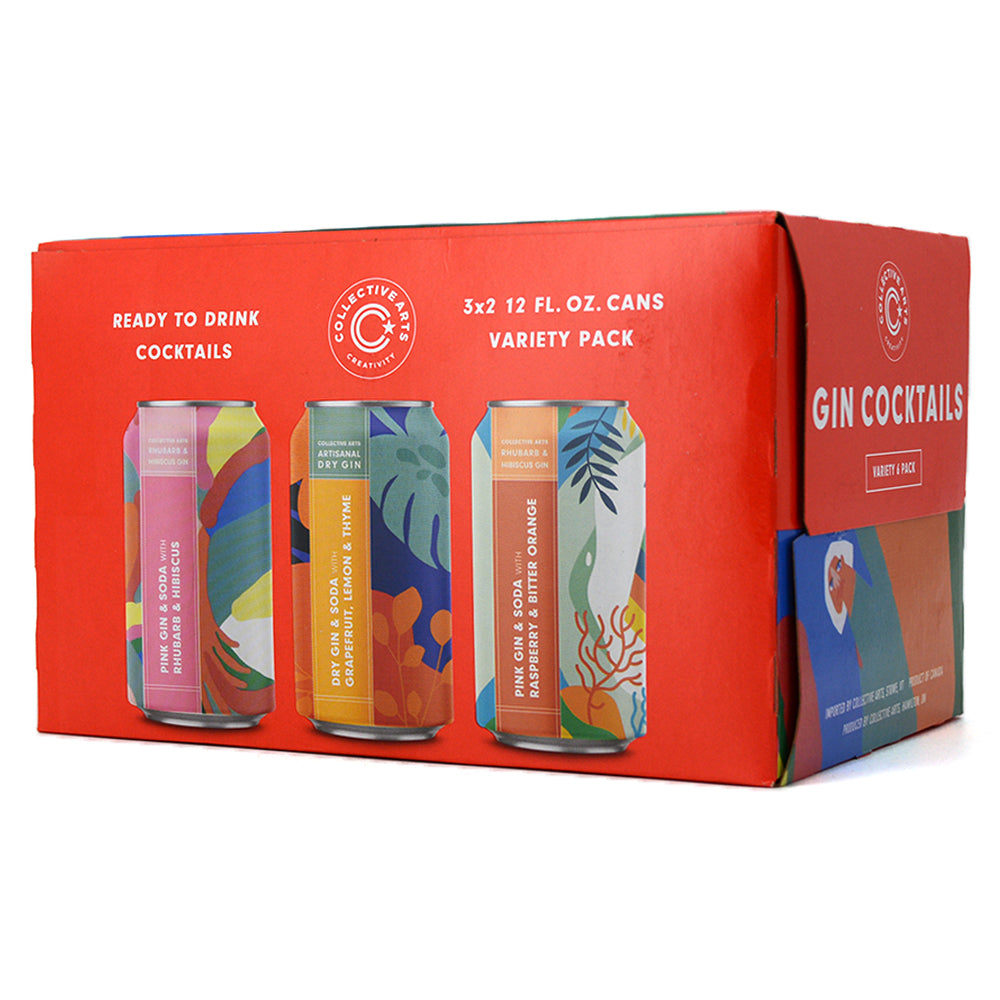 COLLECTIVE ARTS GIN COCKTAILS VARIETY PACK 6C Sherbrooke Liquor