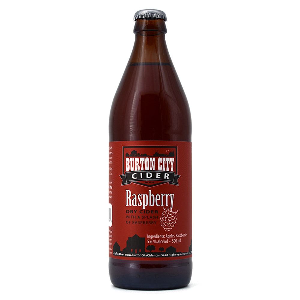 BURTON CITY CIDER RASPBERRY APPLE 500ML