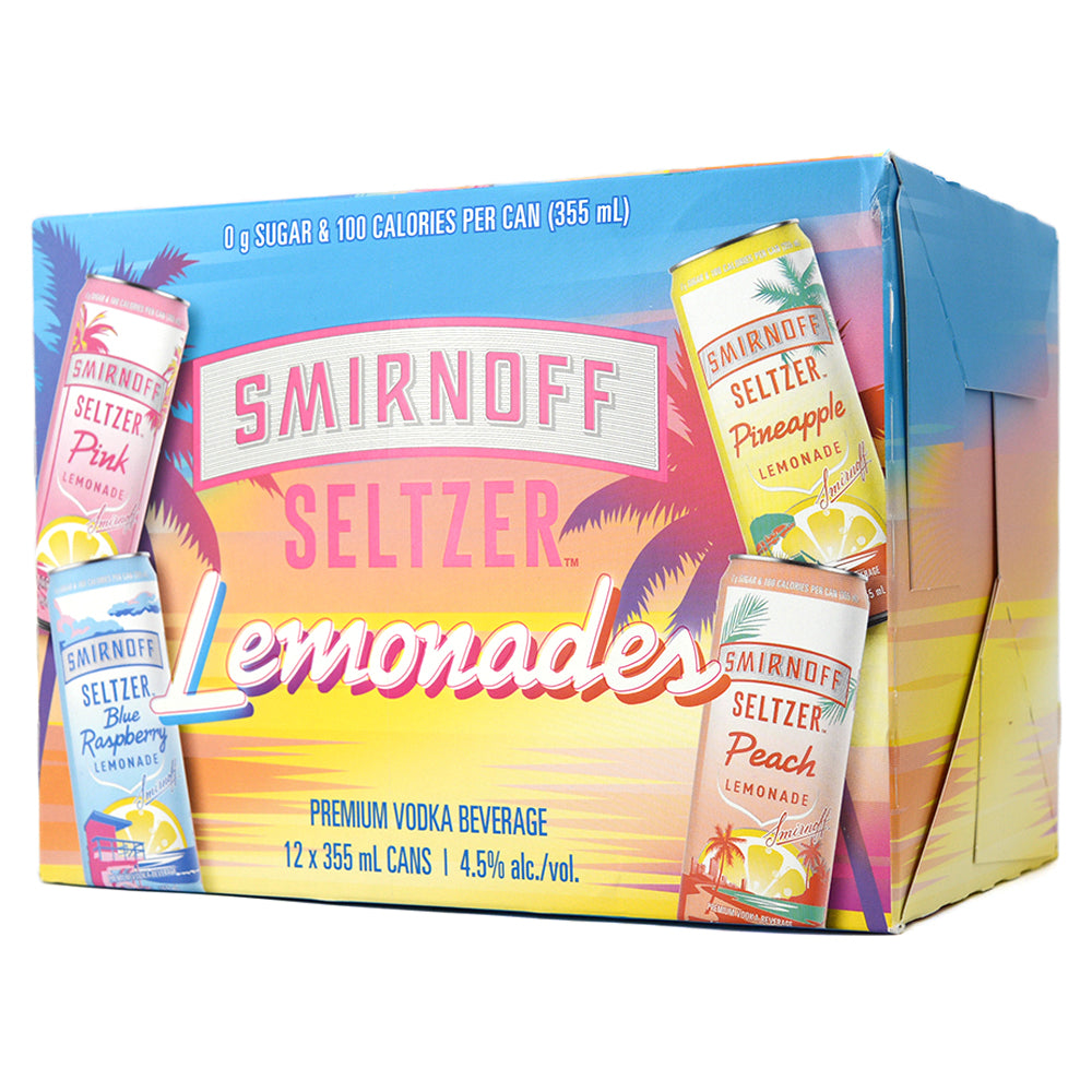 SMIRNOFF SELTZER LEMONADE VARIETY 12 PACK Sherbrooke Liquor