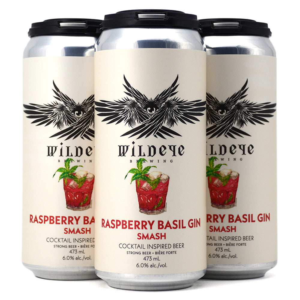 WILDEYE RASPBERRY BASIL GIN SMASH COCKTAIL INSPIRED BEER 4C