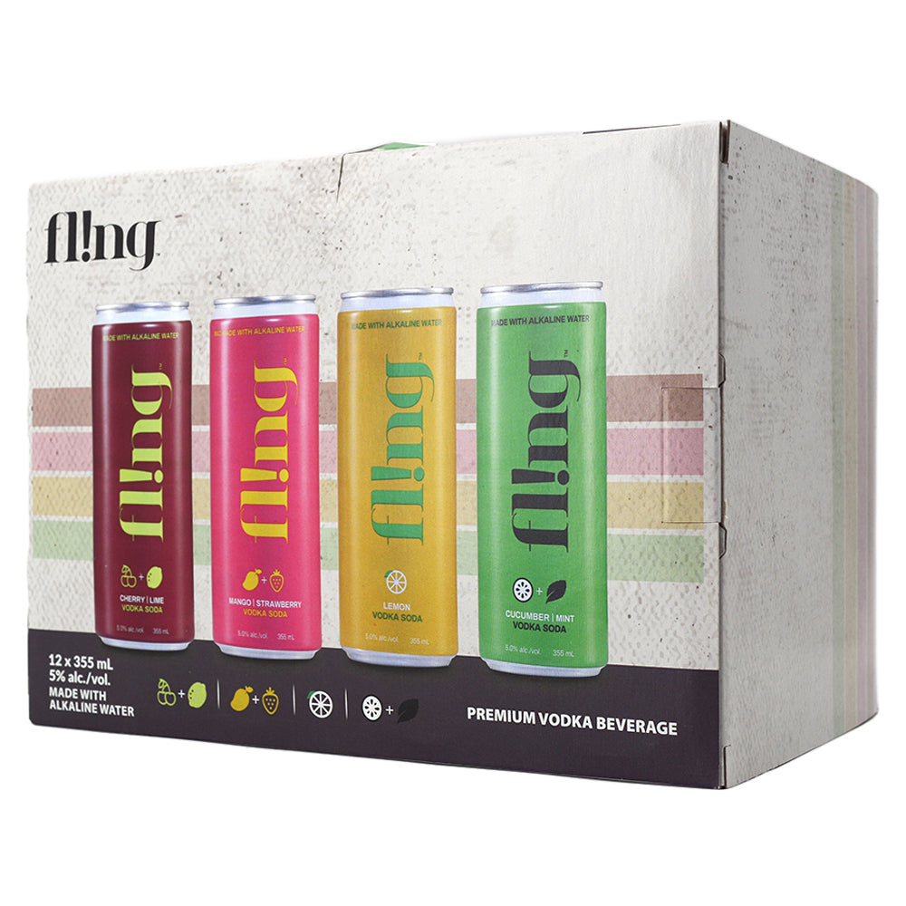 FLING VODKA SODA MIXED PACK 12C Sherbrooke Liquor