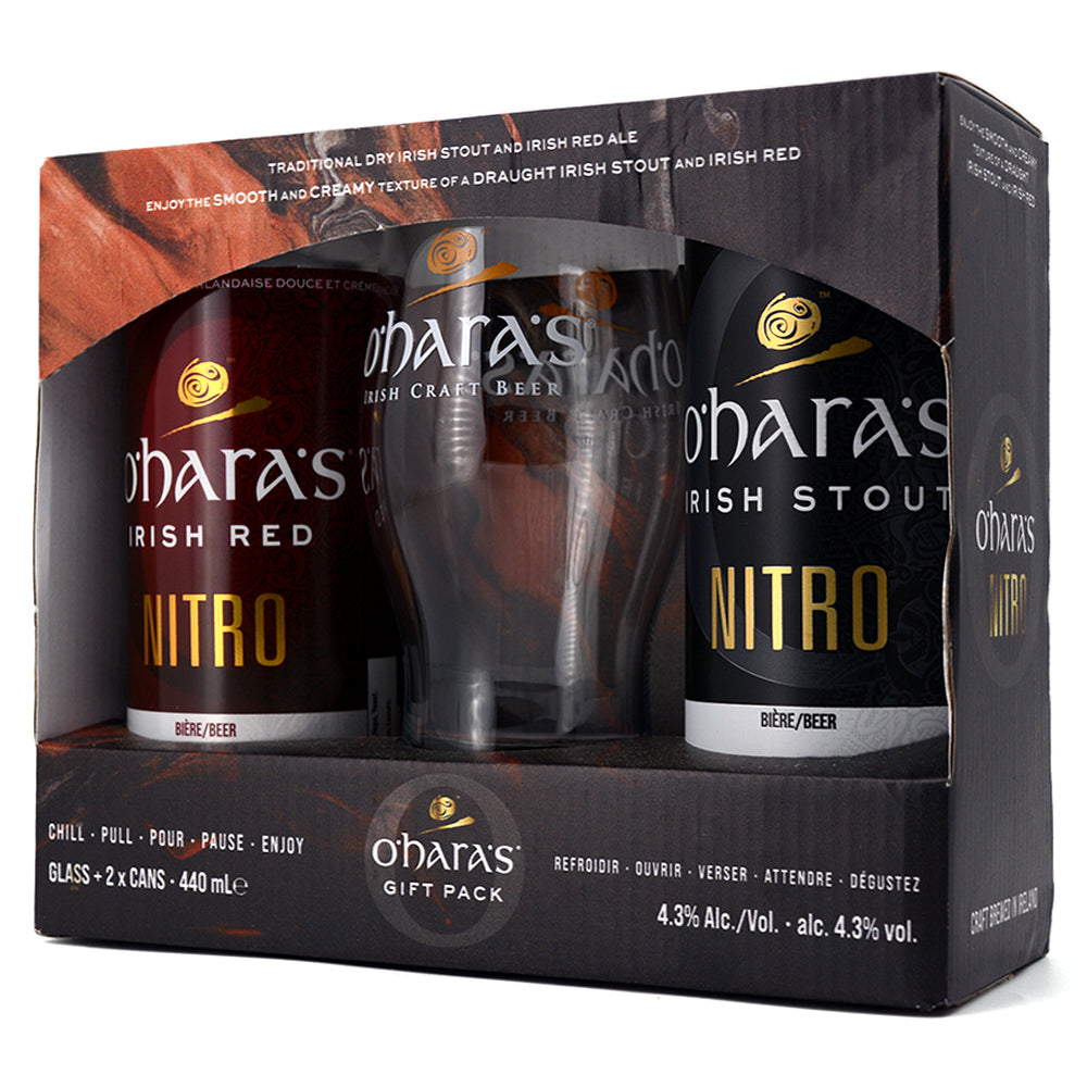 Oharas Nitro T Pack 2 X 440ml Glass Sherbrooke Liquor