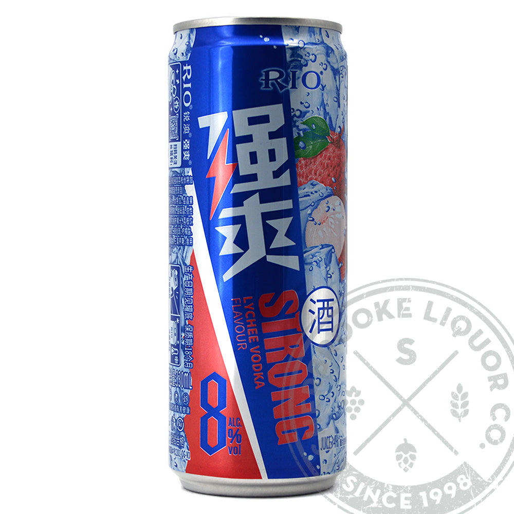RIO STRONG LYCHEE VODKA COCKTAIL 330ML Sherbrooke Liquor