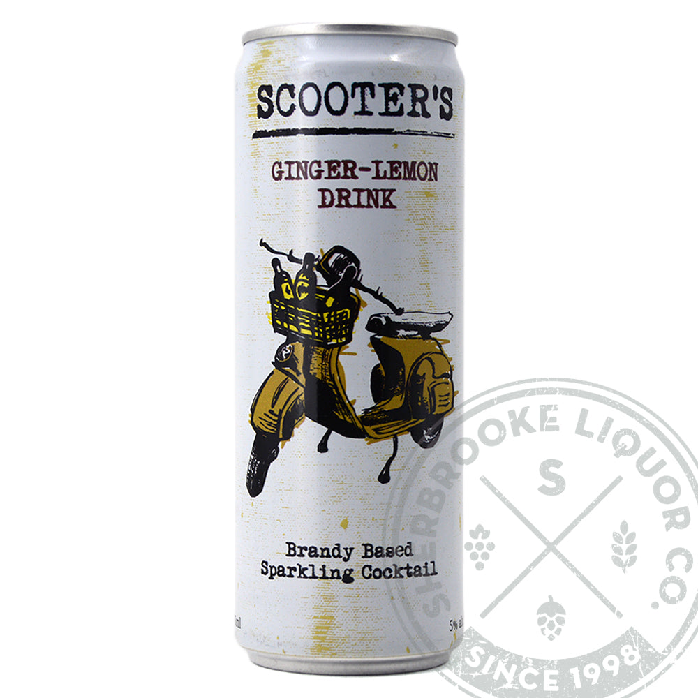 SCOOTER'S GINGER LEMON BRANDY BASED SPARKLING COCKTAIL 355ML