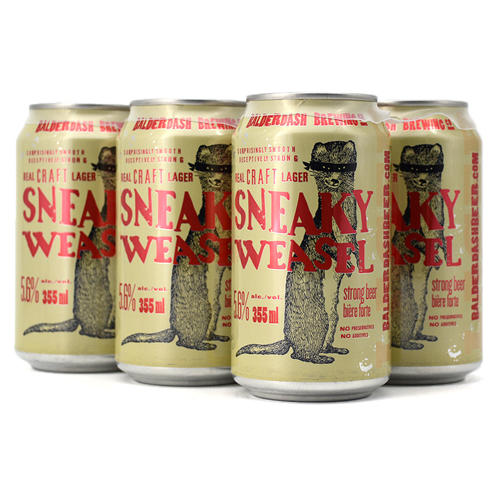 SNEAKY WEASEL LAGER 6C Sherbrooke Liquor