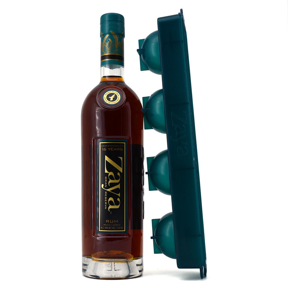 ZAYA GRAN RESRVA RUM GIFT PACK 750ML + ICE BALL TRAY Sherbrooke Liquor