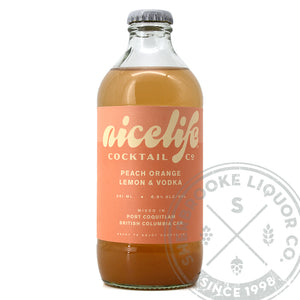 NICELIFE PEACH ORANGE LEMON & VODKA COCKTAIL 341ML