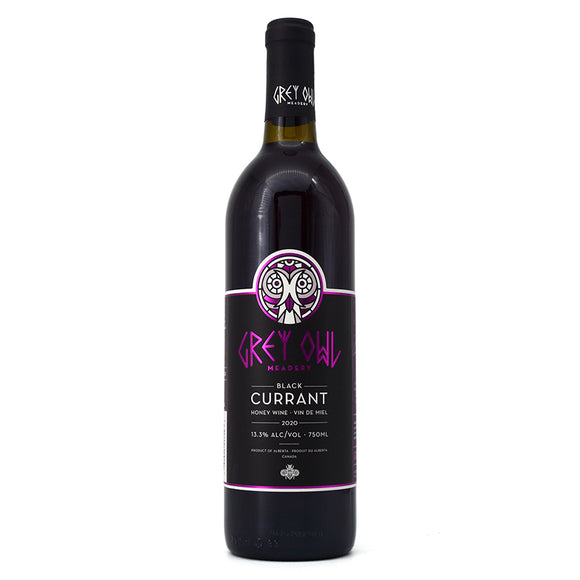 GREY OWL BLACK CURRANT HONEY WINE 750ML