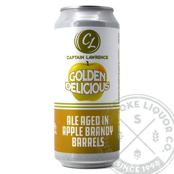 CAPTAIN LAWRENCE GOLDEN DELICIOUS IMPERIAL ALE AGED IN APPLE BRANDY BARRELS 473ML