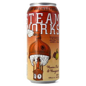 STEAMWORKS TROPICAL TART ALE W PASSIONFRUIT & POMEGRANATE 473ML