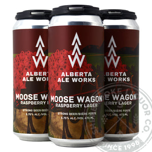 Alberta Ale Works Moose Wagon Raspberry Lager 4C