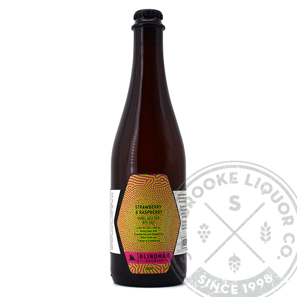 Blindman Strawberry & Raspberry Barrel Aged Sour 500mL