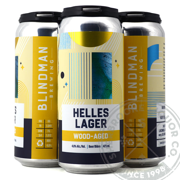 Blindman Foedered Lager Wood Aged Helles Lager 4C