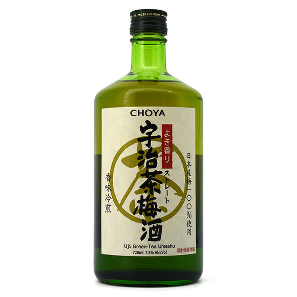 Choya Uji Green Tea Umeshu 720mL