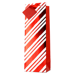 CANDY STRIPE RED & WHITE GIFT BAG