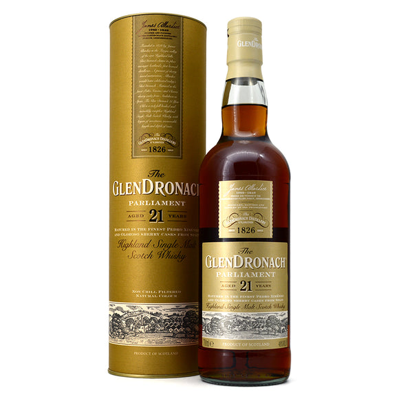 GLENDRONACH PARLIAMENT AGED 21 YEARS HIGHLAND SINGLE MALT SCOTCH WHISKY 700ML