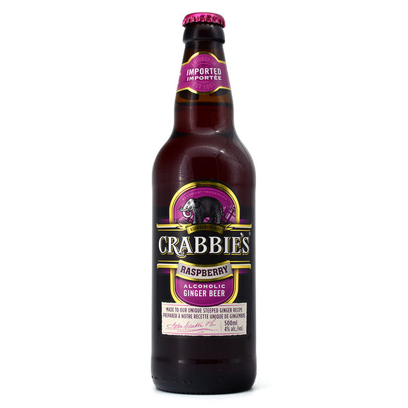 CRABBIE'S RASPBERRY ALCOHOLIC GINGER BEER 500ML