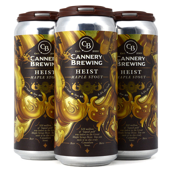 CANNERY BREWING HEIST MAPLE STOUT 4C