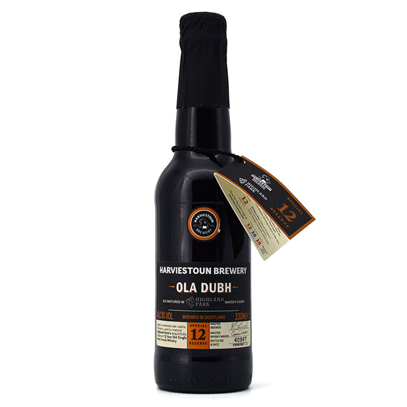 HARVIESTOUN OLA DUBH SPECIAL 12 RESERVE ALE MATURED IN HIGHLAND PARK WHISKY CASKS 330ML