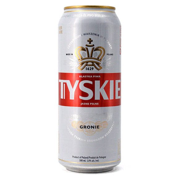 TYSKIE BEER 500ML CAN
