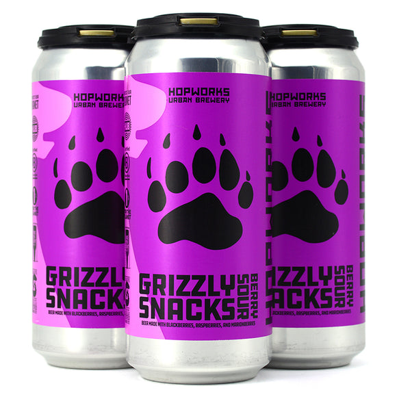 HOPWORKS GRIZZLY SNACKS BERRY SOUR 4C