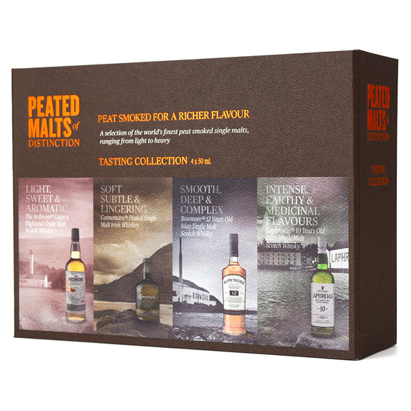 PEATED MALTS OF DISTINCTION TASTING COLLECTION 4 x 50ML