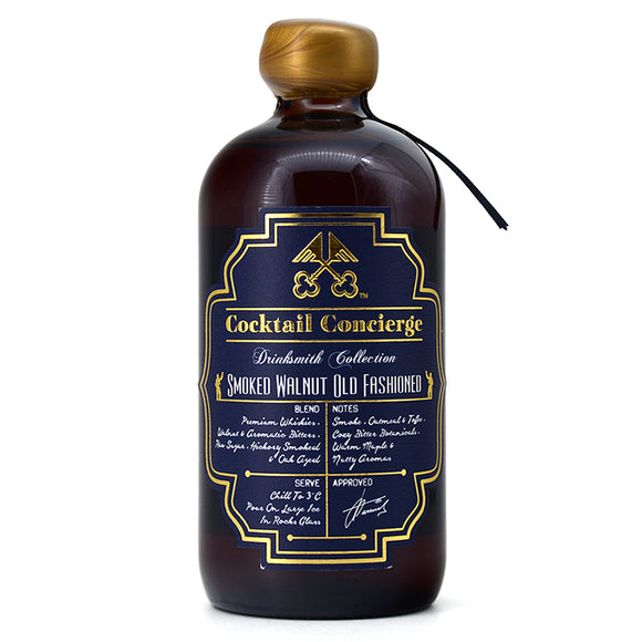 COCKTAIL CONCIERGE SMOKED WALNUT OLD FASHIONED 500ML