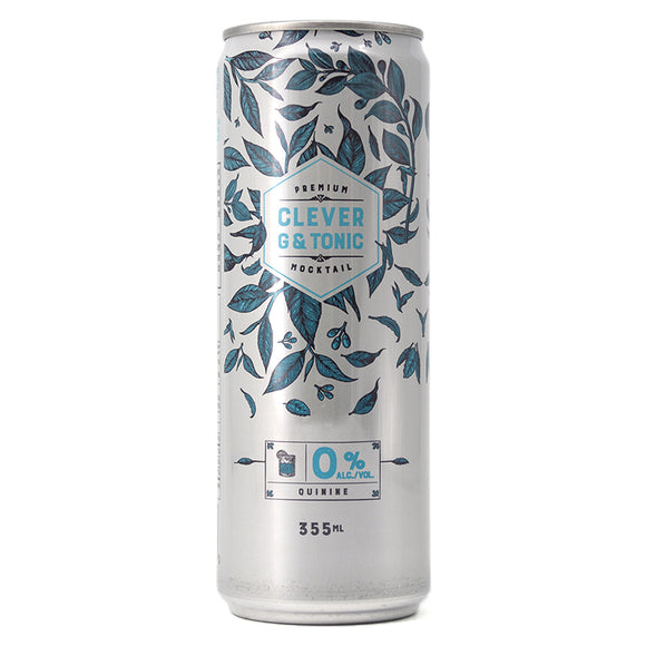 CLEVER G AND TONIC MOCKTAIL 355ML
