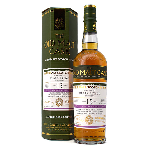 OLD MALT CASK BLAIR ATHOL AGED 15 YEARS SINGLE MALT SCOTCH WHISKY 700ML