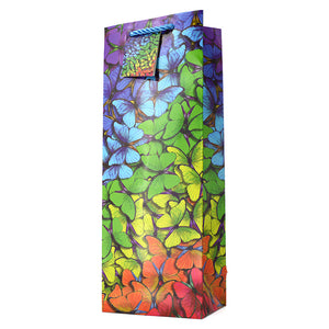 WINE BAG BUTTERFLY RAINBOW