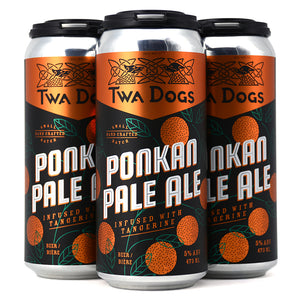 TWA DOGS PONKAN PALE ALE INFUSED WITH TANGERINE 4C