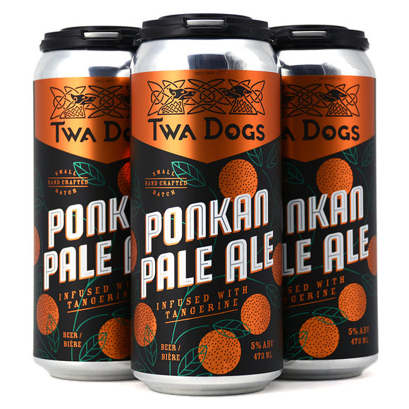 TWA DOGS PONKAN PALE ALE INFUSED WITH TANGERINE 4C