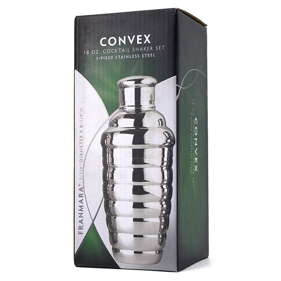 CONVEX COCKTAIL SHAKER STAINLESS STEEL 18OZ