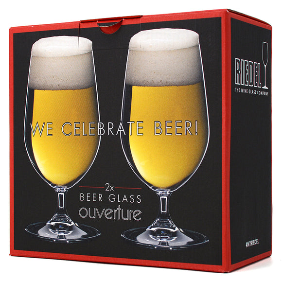 RIEDEL OUVERTURE BEER GLASSES SET OF 2