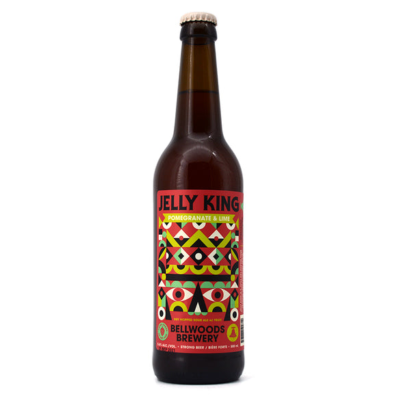 BELLWOODS JELLY KING DRY HOPPED SOUR WITH POMEGRANATE & LIME 500ML
