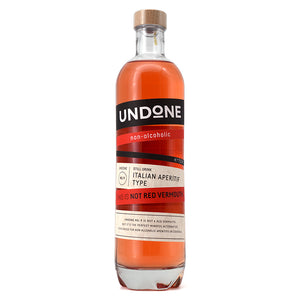 UNDONE THIS IS NOT RED VERMOUTH NON ALCOHOLIC ITALIAN APERITIF TYPE 750ML
