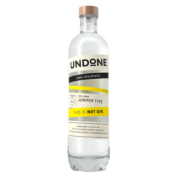 UNDONE THIS IS NOT GIN NON ALCOHOLIC JUNIPER TYPE 750ML