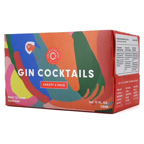 COLLECTIVE ARTS GIN COCKTAILS VARIETY PACK 6C