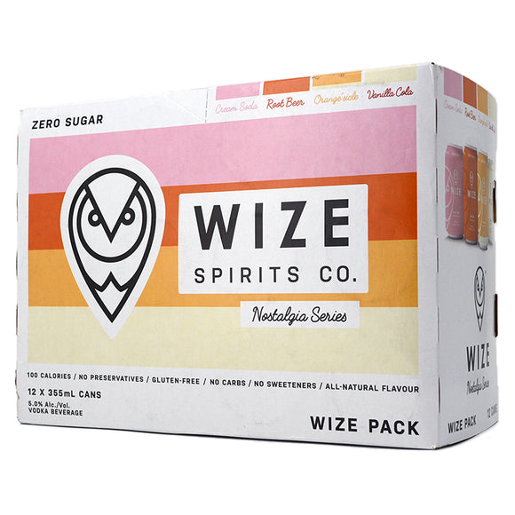 WIZE VODKA SODA NOSTALGIA SERIES MIXED PACK 12C