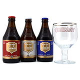 CHIMAY TRILOGY GIFT PACK 3B + GLASS