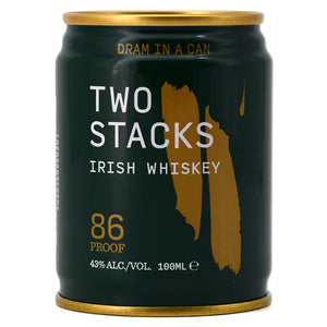 TWO STACKS DRAM IN A CAN IRISH WHISKEY 100ML
