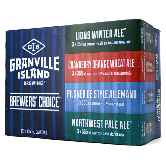 GRANVILLE ISLAND BREWER'S CHOICE WINTER MIX PACK 12C