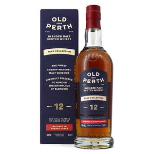 OLD PERTH AGED 12 YEARS MATURED IN SHERRY CASKS BLENDED MALT SCOTCH WHISKY 700ML