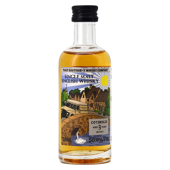 THAT BOUTIQUE-Y WHISKY CO COTSWOLD AGED 3 YEARS SINGLE MALT ENGLISH WHISKY 50ML