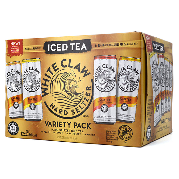 WHITE CLAW ICED TEA VARIETY 12 PACK