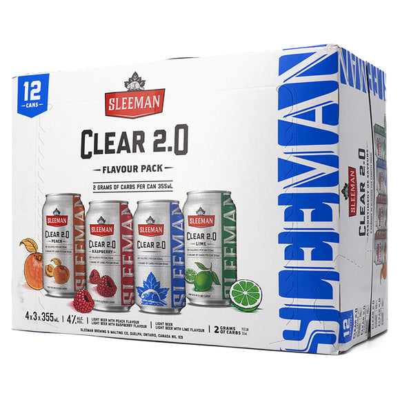 SLEEMAN CLEAR 2.0 LIGHT BEER FLAVOUR PACK 12C